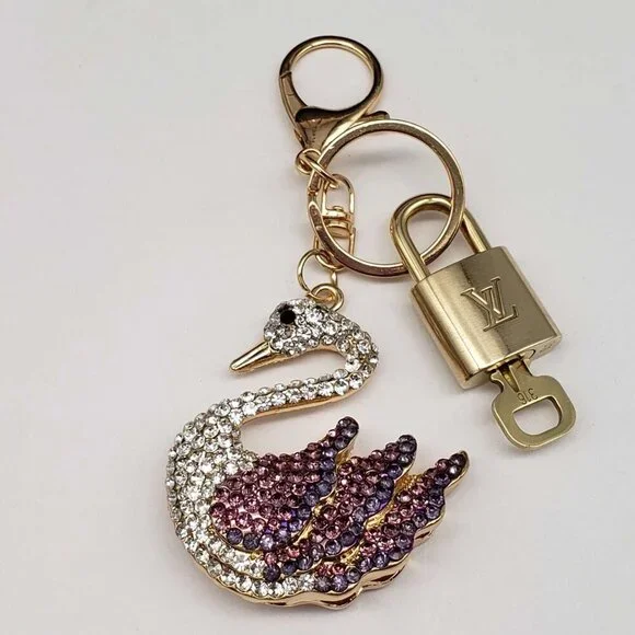 Louis Vuitton Lock & Key with unbranded Swan Bagcharm, Keycharm - Picture 5 of 7